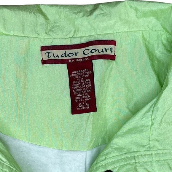 Vintage 80s Neon Green Oversized Shell Rain Jacket - Picture 4 of 8